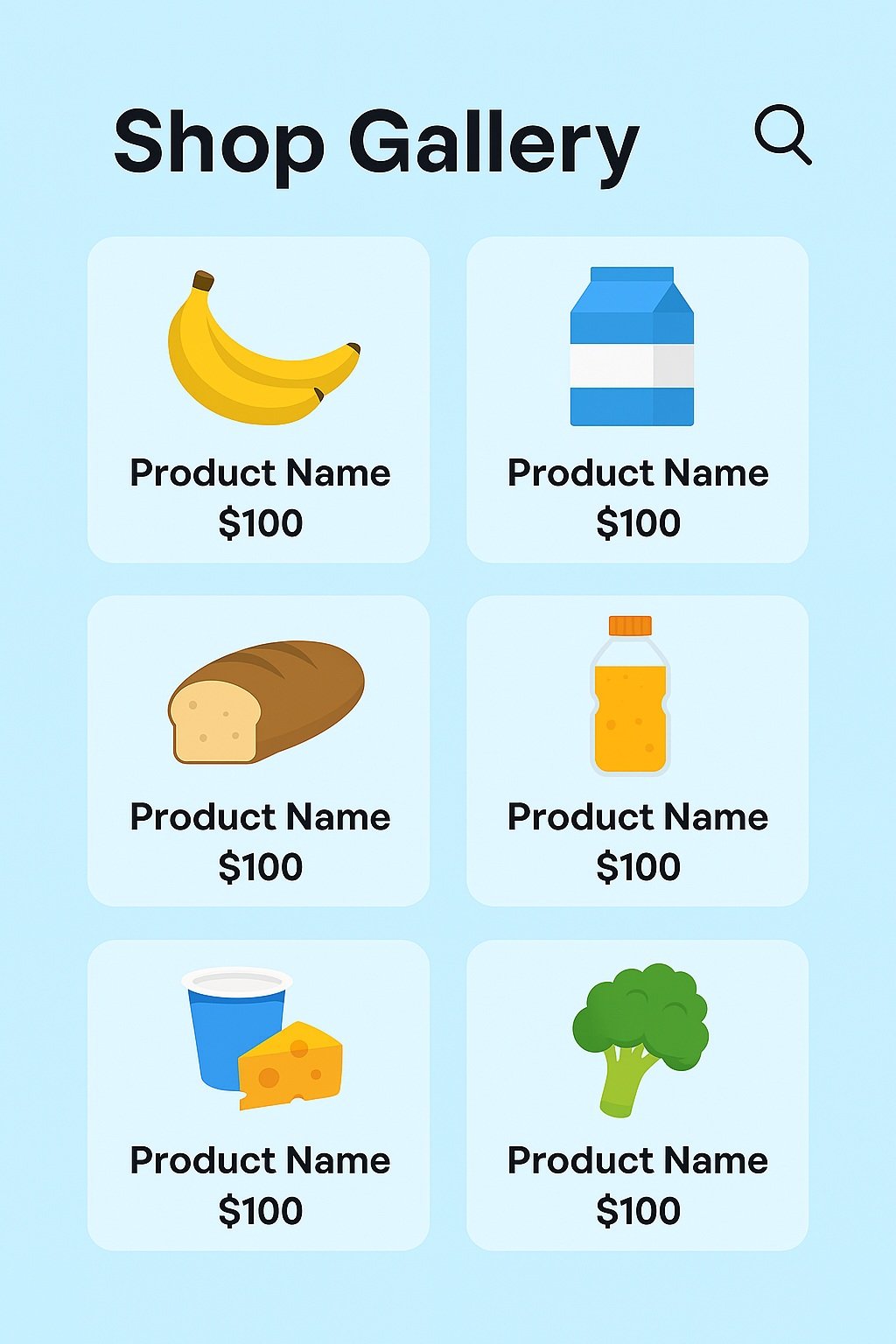 MyEleGo Shop Gallery Screen